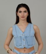 Monica vest light blue - Image 4