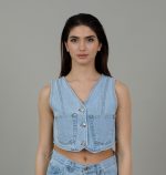 Monica vest light blue - Image 2